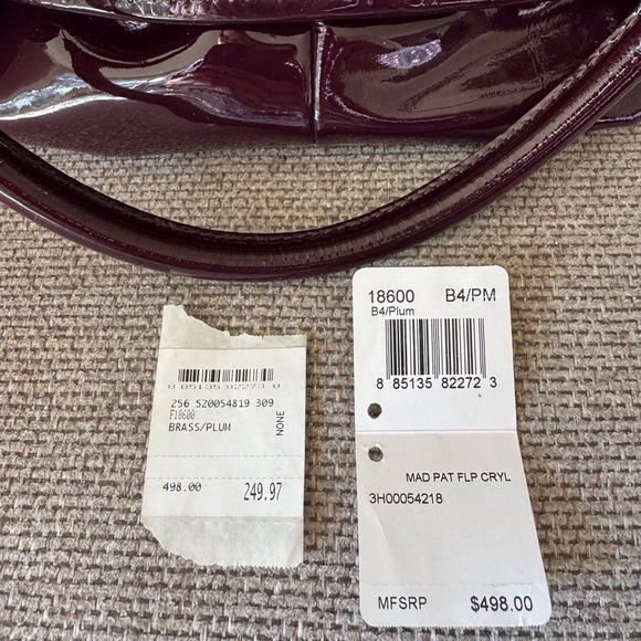 Coach  Plum Patent Leather Satchel - Picture 8 of 8